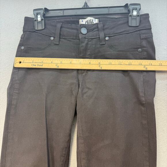 Paige Jeans Women's 25 (2) Black Verdugo Ultra Skinny Skater Girl Goth Preppy - Picture 11 of 14